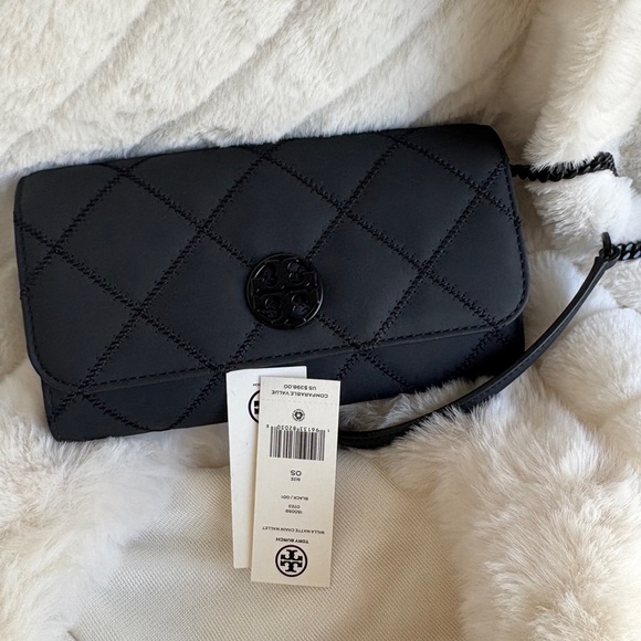 Tory Burch Black Quilted Crossbody
